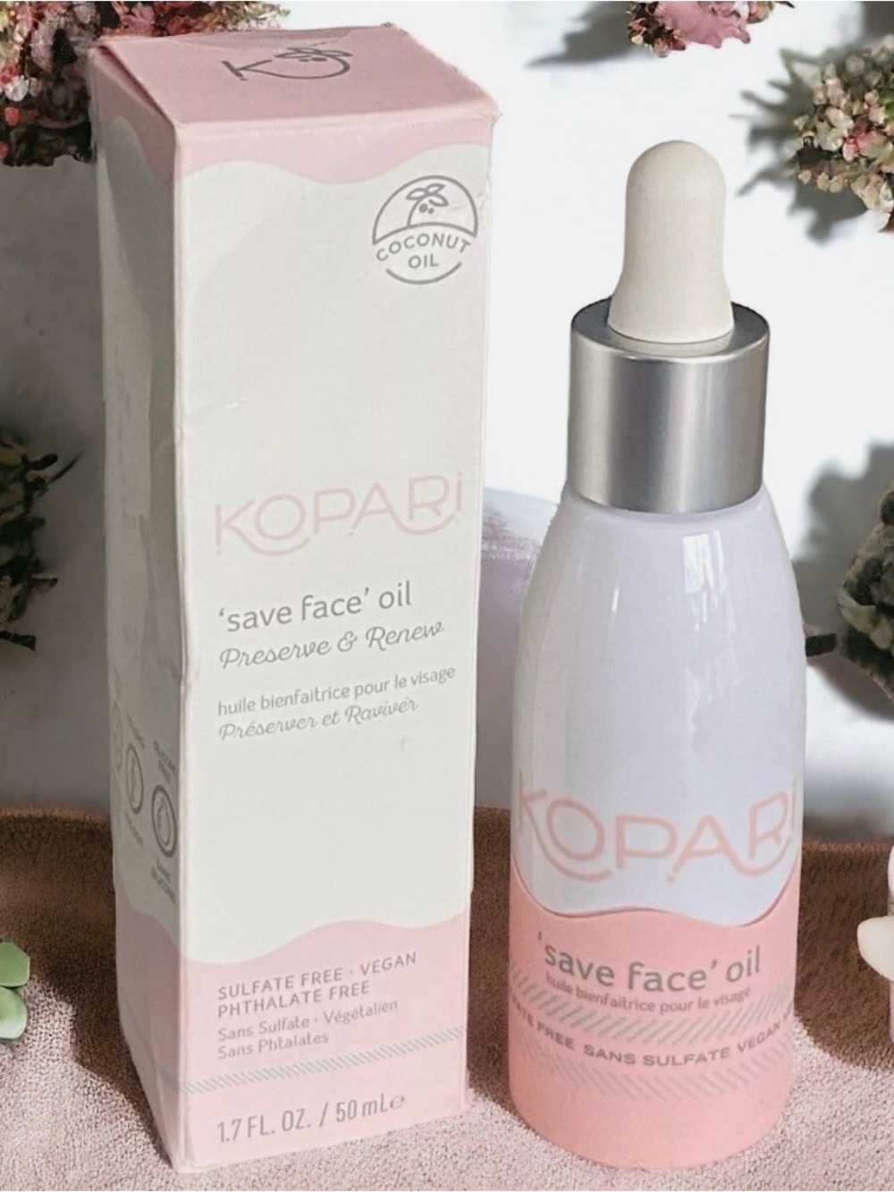 Kopari Pink and White 'Save Face' Oil Serum-50 ml